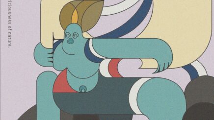 画像：「風神雷神」2025年　AdobeIllustrator,Photoshop